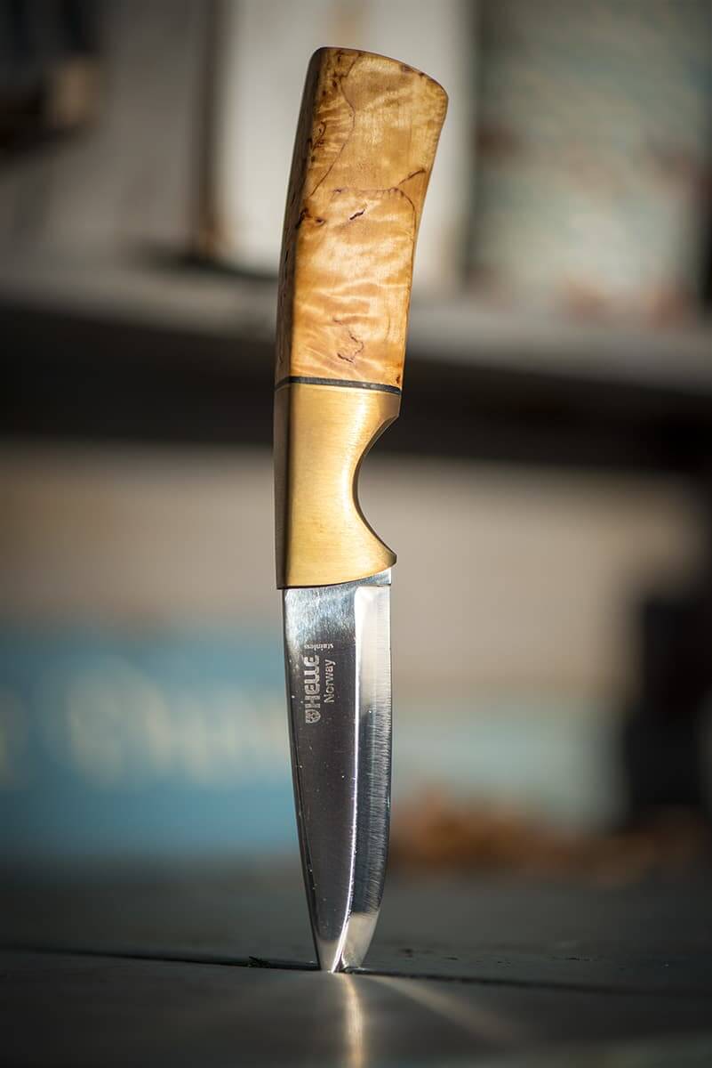 Couteau à foie gras plastique rayures et inox