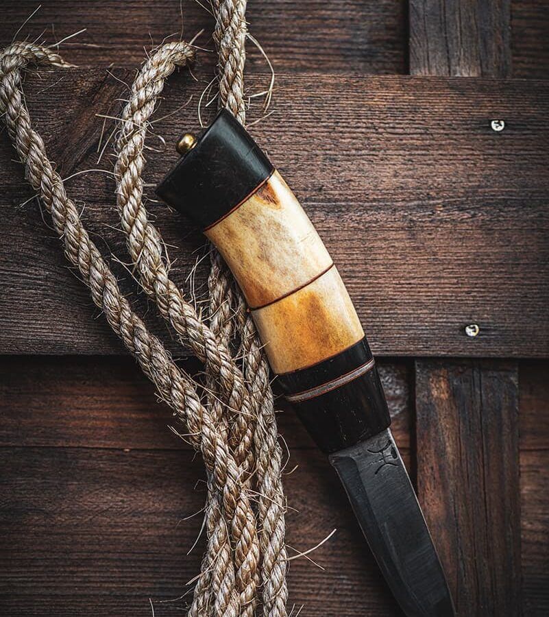 Puukko handle In horn