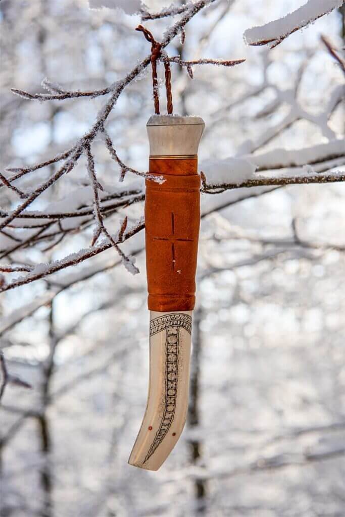 Puukko half reindeer wood Anders Vikström