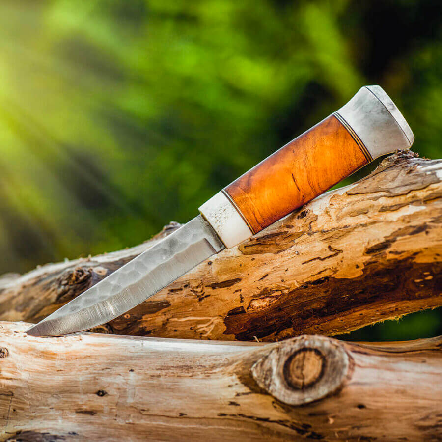 Puukko et rayons de soleil