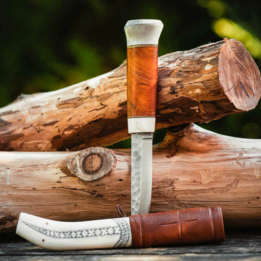 Puukko et étui demi-corne