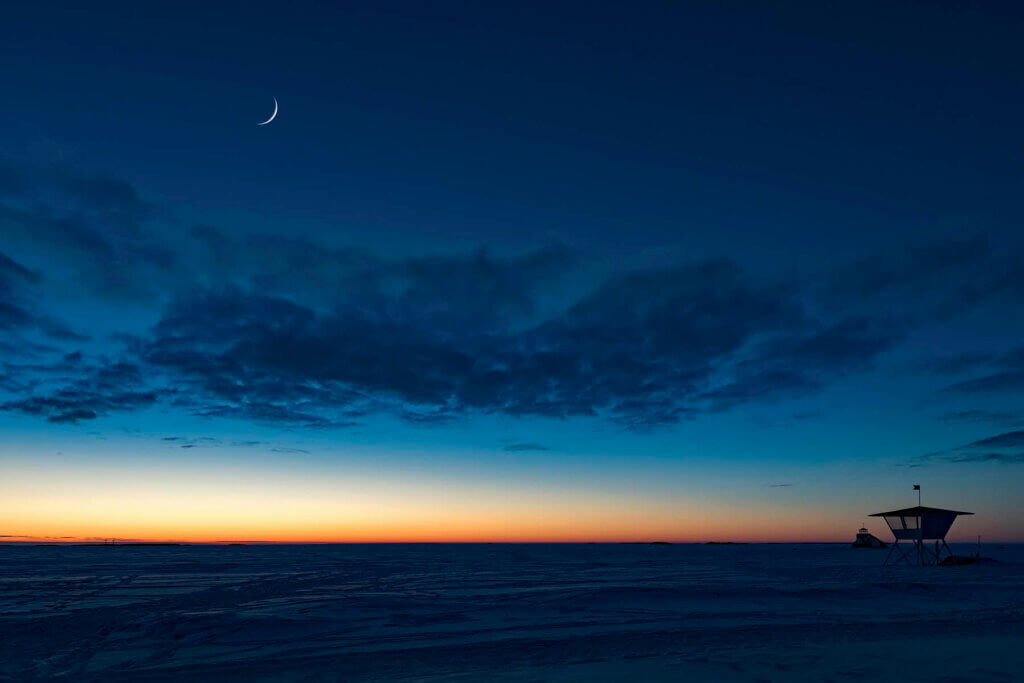 Coucher de soleil en Finlande