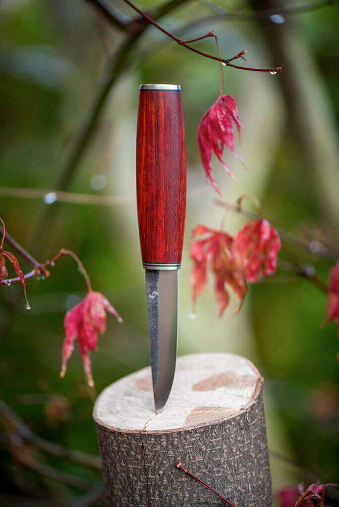 Puukko handle Red maple