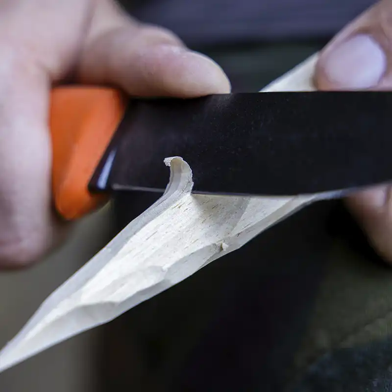 Puukko Paltonen manche orange
