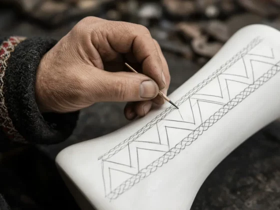 Préparation de gravure sur os